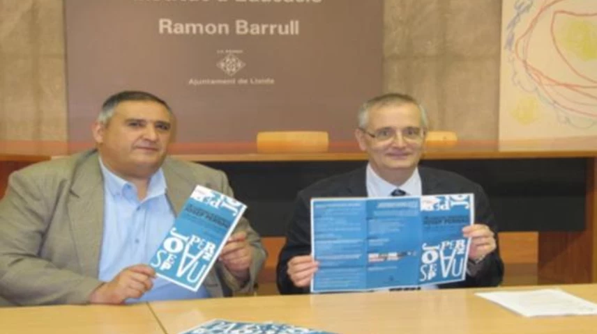 A l'esquerra, Rafa Gimena i al seu costat, Jesús Castillo. Foto: Paeria