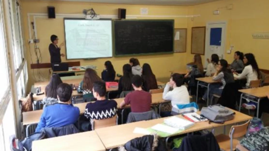 La xerrada a l'institut Ribera del Sió d'Agramunt. 