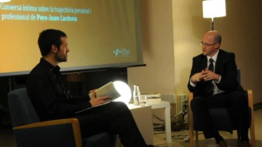 Joan Piqué (esquerra) i Pere-Joan Cardona