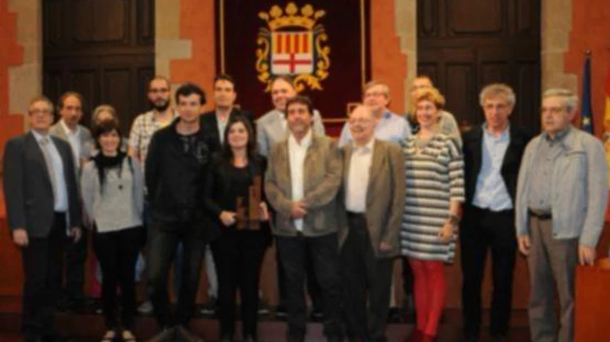 Els guanyadors de l'anterior edició amb representants de la Comissió Any Planes