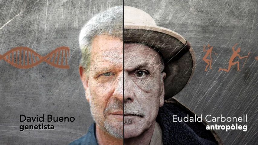 David Bueno i Eudald Carbonell protagonitzen la conversa.