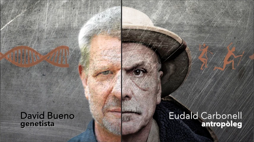 David Bueno i Eudald Carbonell protagonitzen la conversa.
