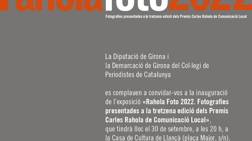 La foto que va guanyar els XIII Premis Carles Rahola de Comunicació Local.