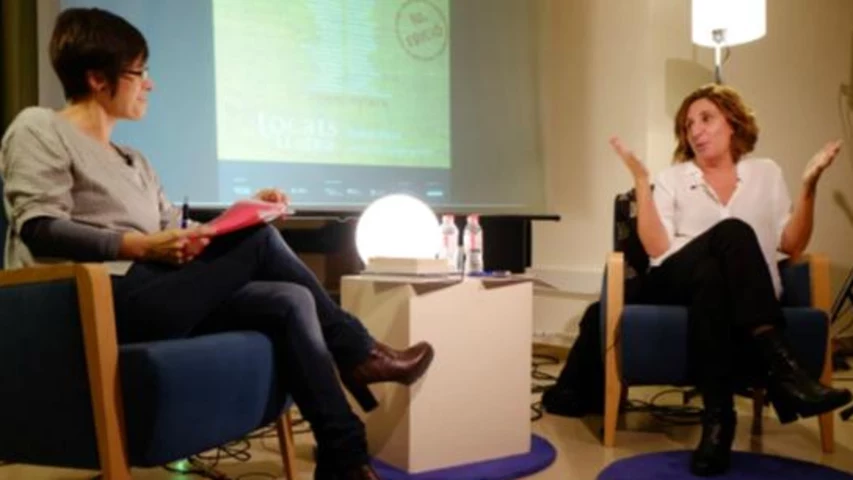 Sílvia Soler va conversar amb Anna Vilajosana (Fotos: Xavier Serrano)