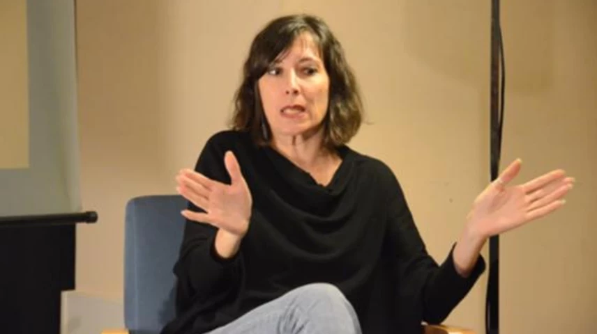 Simona Levi durant el Pessics de Vida de febrer 2016