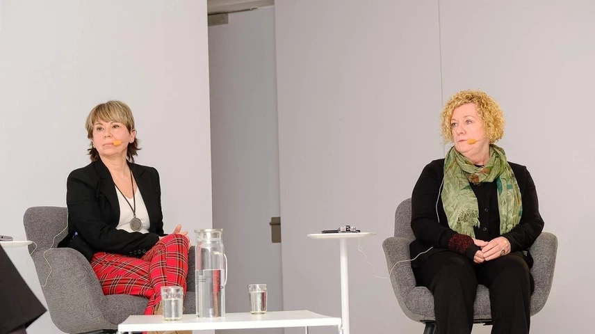 Antoni Bassas, en la conversa amb Laura Fanals.