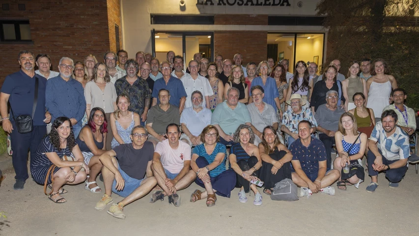 Foto de grup de l'anterior Sopar de Periodistes de Girona. 