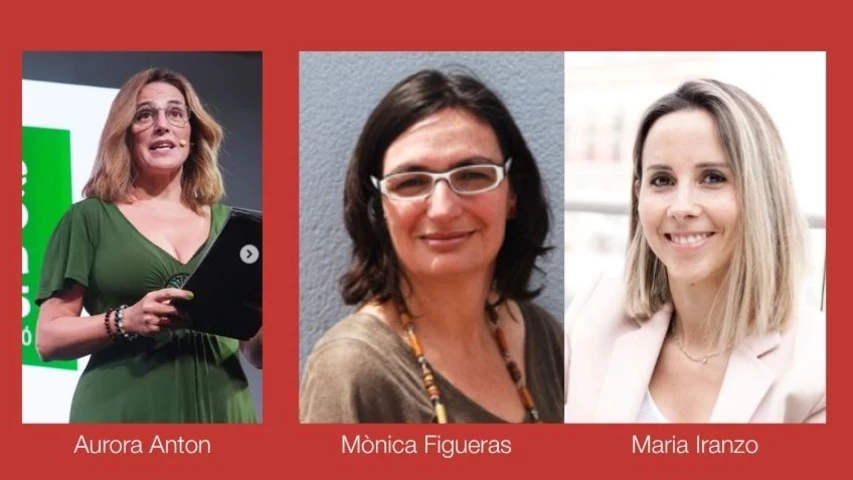 Les tres guanyadores de la V Beca Minobis.