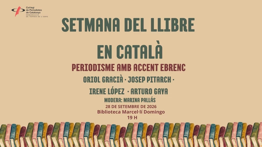 Cartell Setmana del LLibre en Català a l'Ebre