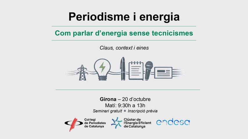 Seminari sobre Periodisme i energia a Girona. 