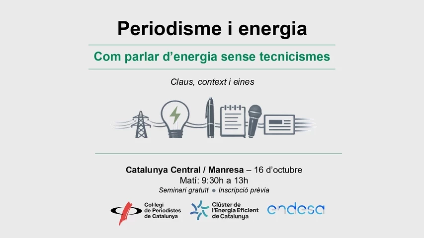 El seminari d'energia a Manresa es farà el 16 d'octubre.