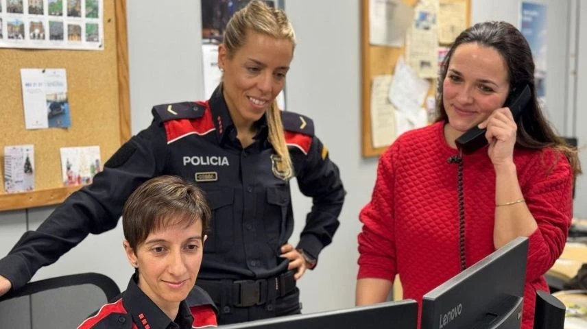 Equip de l'Oficina de Comunicació de la Regió Policial Central.