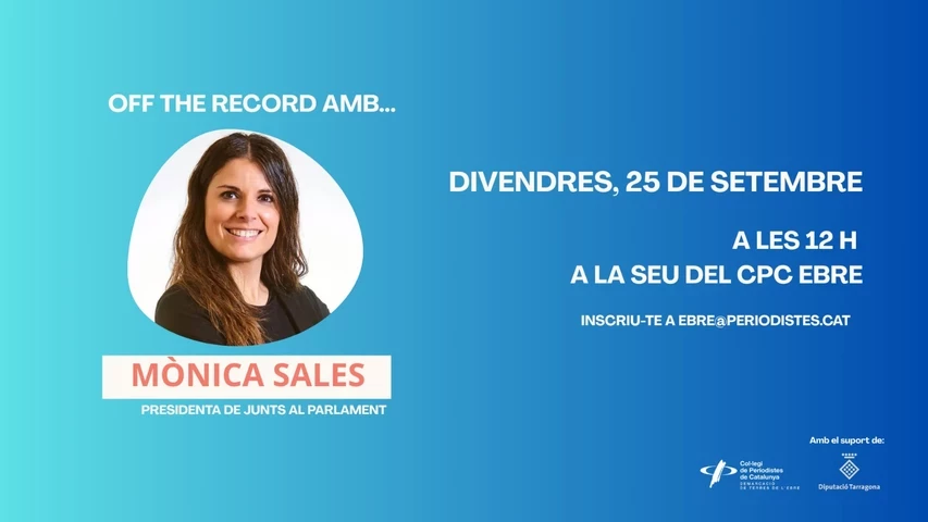 Invitació Off the record diputada Mónica Sales