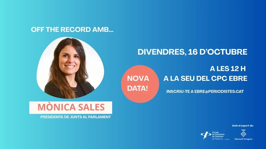 Cartell Off the record amb Mònica Sales