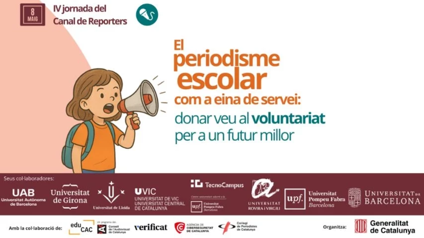 Cartell de la IV Jornada Canal de Reporters