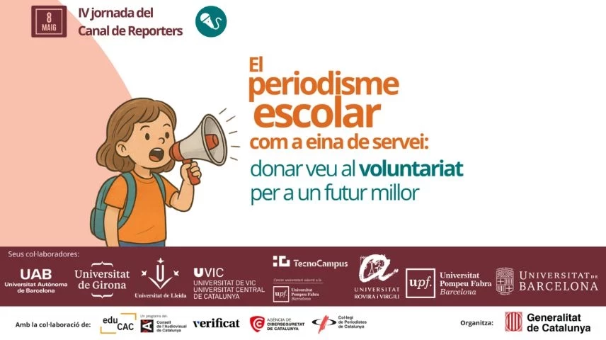 Cartell de la IV Jornada Canal de Reporters