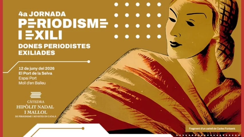 Cartell de la IV Jornada Periodisme i Exili