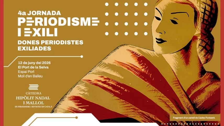 Cartell de la IV Jornada Periodisme i Exili