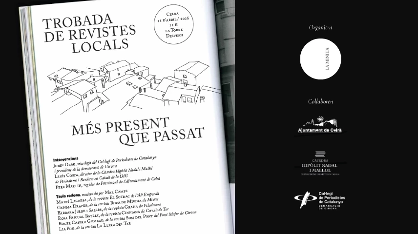 Cartell Trobada de revistes locals a Celrà. 