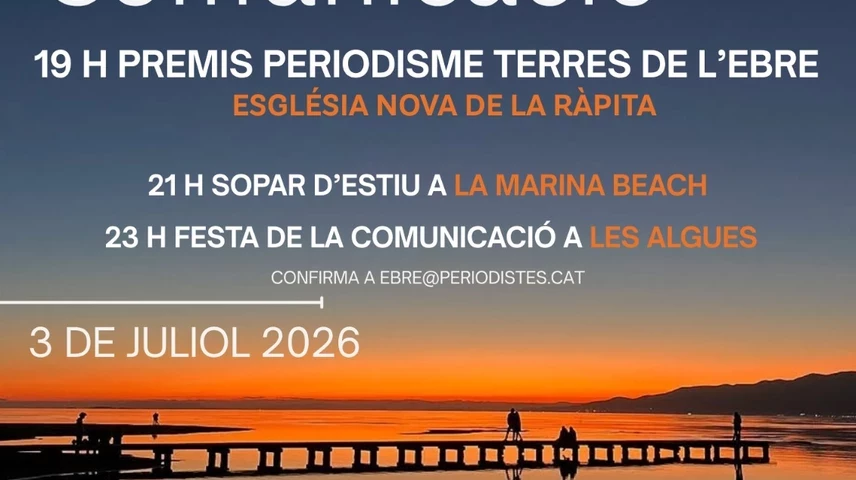 Cartell anunciador de la Nit d'Estiu de la Comunicació