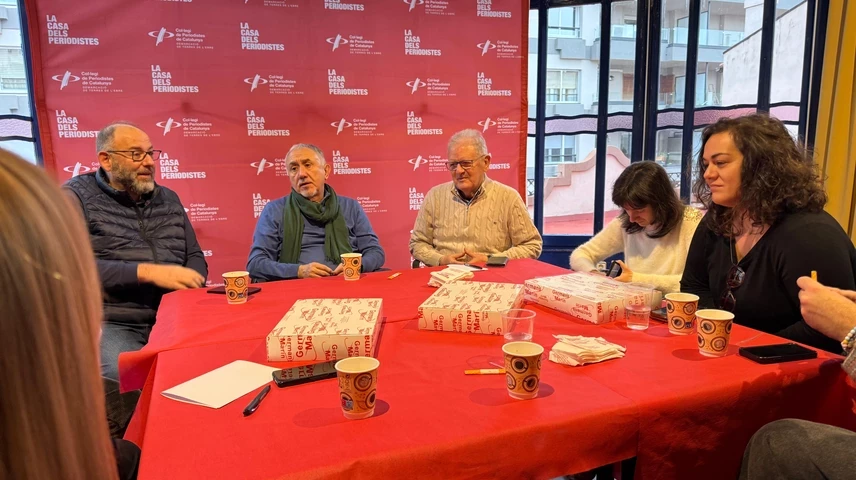 El sindicalista Pepe Álvarez en un Off the record a l'Ebre.