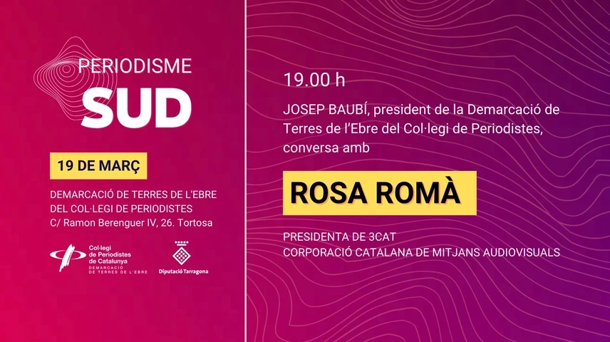 La presidenta del 3CAT al Periodisme Sud