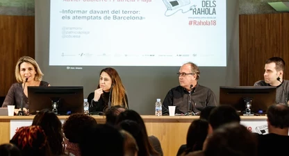Buesa, Plaja, Jubierre i Ramon, durant la taula rodona.