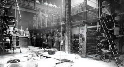 Imatge de les rotatives de l'Heraldo.