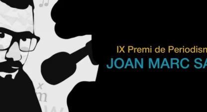 Novena edició del Premi de Periodisme Jove Joan Marc Salvat. 