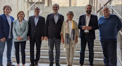 Marc Riera, Sílvia Paneque, Lluís Martí, Jaume Serra, Cristina Andreu, Quim Ayats i Jordi Grau. 