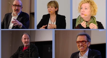 Antoni Bassas, Margarida Moles, Neus Bonet, Tino Soriano i Jordi Hurtado.