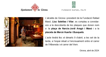 Narcís-Jordi Aragó i Mercè Huerta tindran dues places a Girona. 