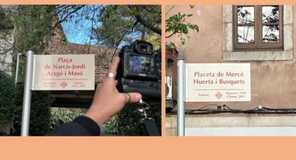 Les places se situen a pocs metres l'una de l'altra. 