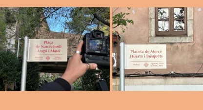 Les places se situen a pocs metres l'una de l'altra. 