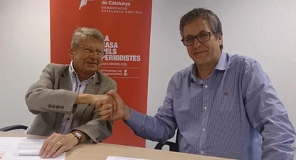 Josep Sinca (esquerra) i Enric Badia.