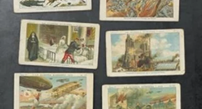 Cromos de l'empresa Chocolates Amatller que va fer sobre la Primera Guerra Mundial