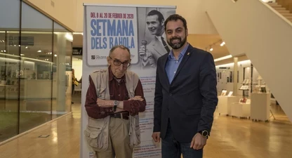 Jordi Soler, en l'homenatge que va rebre ara fa dos anys. 