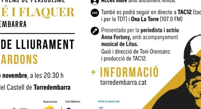 El Premi Mañé i Flaquer es lliura el 28 de novembre