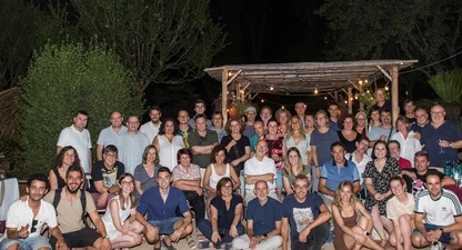 Els assistents al darrer Sopar de Periodistes de Girona, el juliol de 2022. 