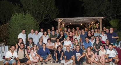 Els assistents al darrer Sopar de Periodistes de Girona, el juliol de 2022. 