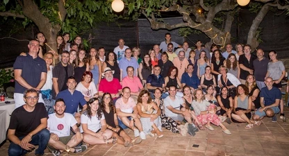 Els assistents al sopar de l'estiu passat.