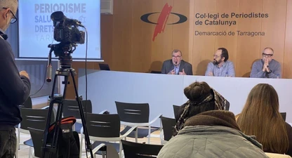 Roda de premsa de presentació de la tercera edició del premi