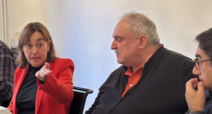 Sílvia Paneque, en l'"Off the record" a Girona. 