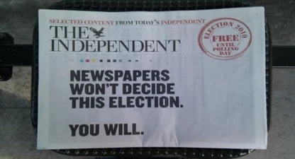 Edició especial del Independent el maig de 2010. | Foto: Clive Darra (Flickr amb llicència CC)