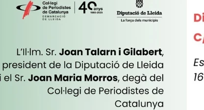 Inauguració oficial del nou centre de premsa del Col·legi de Periodistes de Lleida.