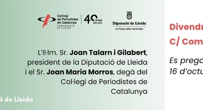 Inauguració oficial del nou centre de premsa del Col·legi de Periodistes de Lleida.