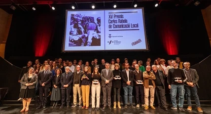 Els guanyadors i els finalistes dels Premis Carles Rahola. 