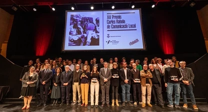 Els guanyadors i els finalistes dels Premis Carles Rahola. 