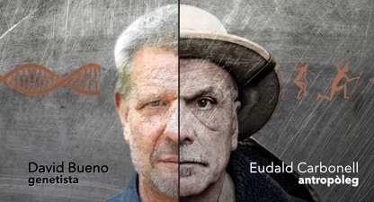 David Bueno i Eudald Carbonell protagonitzen la conversa.