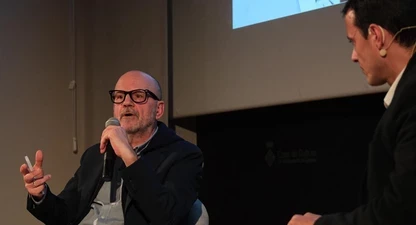 Ramon Besa ha obert la XII Setmana dels Rahola conversant amb Xevi Masachs.